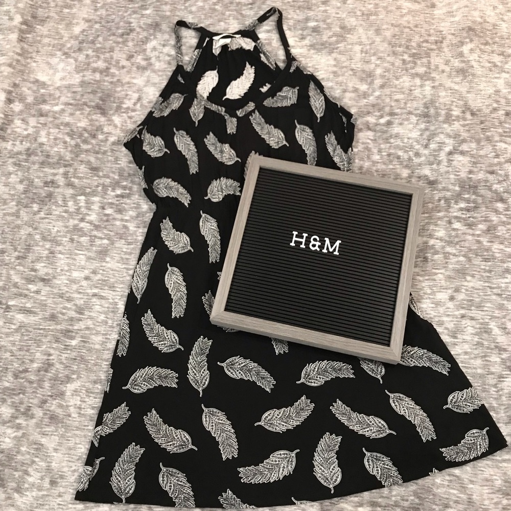 H&M Feather Print Dress